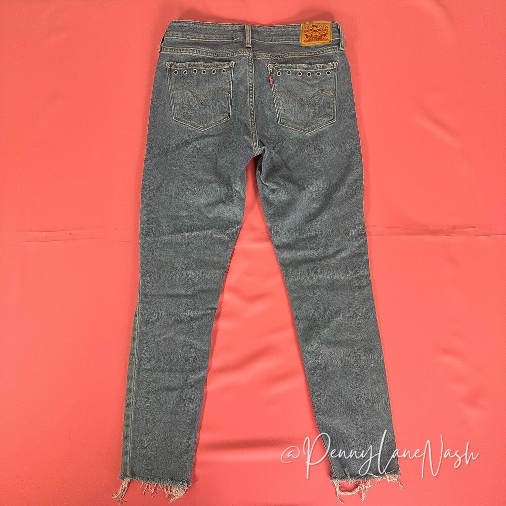 Levi's  711 Skinny Ankle Denim Jeans Chelsea Bling Size 29 - Picture 7 of 12